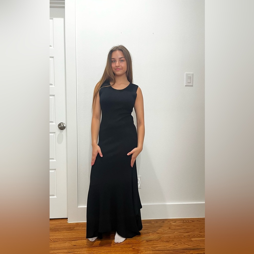 Black Knit Mermaid Gown